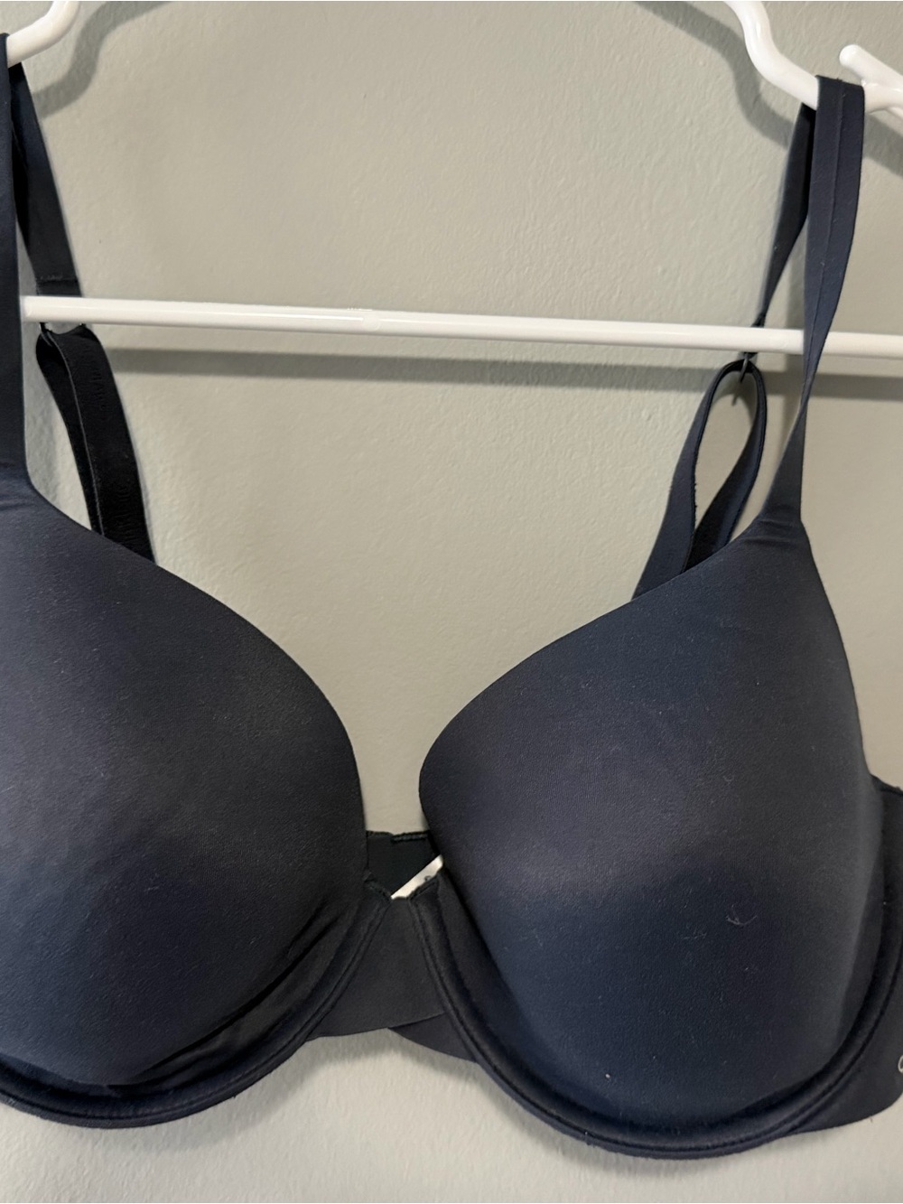 Calvin Klein Navy T-Shirt Bra - Smooth Molded Cups